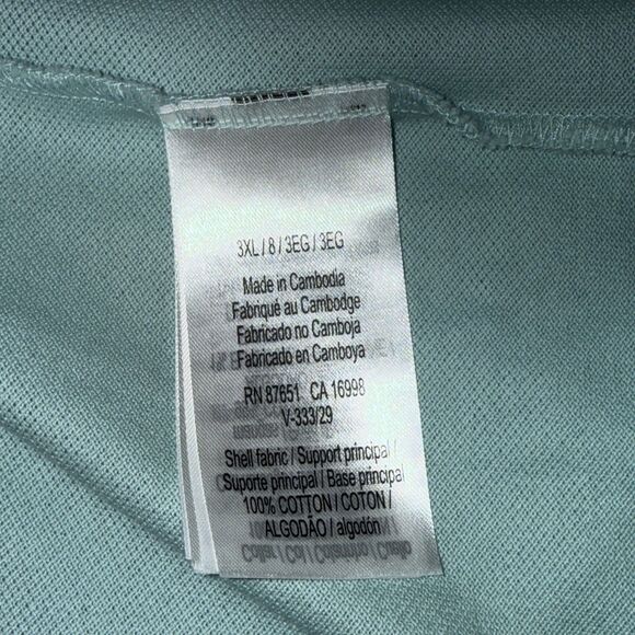 Lacoste Classic Big Fit‎ Mint Preppy Collared Polo Shirt Mens Size 8 / US 3XL - Picture 6 of 8